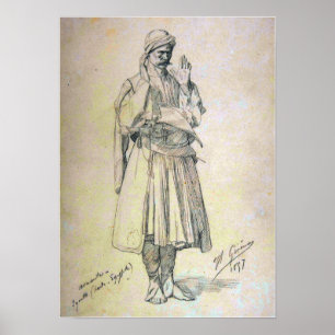 Poster Gérôme - Arnaut Oficial em Oração
