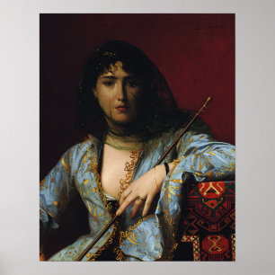 Poster Gérôme - Beleza Circassiana Véu 1876