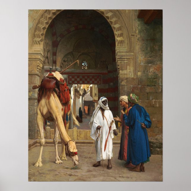Poster Gérôme - Disputa Árabe 1871 (Frente)