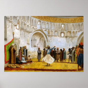 Poster Gérôme - Esboço para o Dervixe Giratório 1889