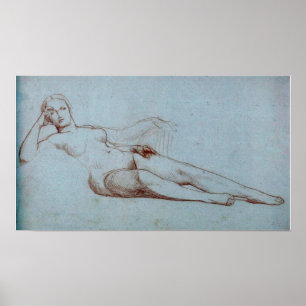Poster Gérôme - Estudo Da Mulher-Figura