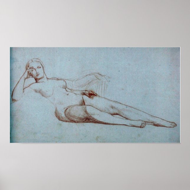 Poster Gérôme - Estudo Da Mulher-Figura (Frente)