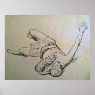 Poster Gérôme - Estudo Para Os Vanquecidos Na Mesa 18...