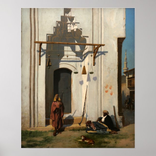 Poster Gérôme - Guardas À Porta De Um Tumba 1870 (Frente)