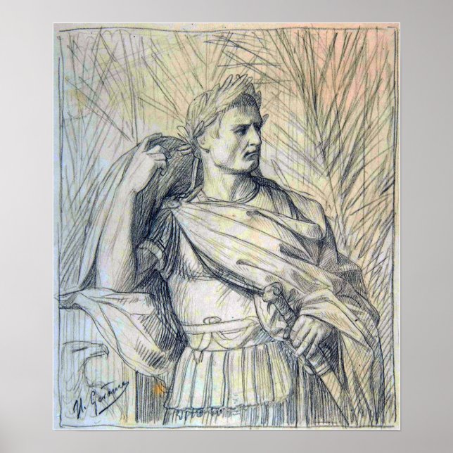 Poster Gérôme - Júlio César (Frente)