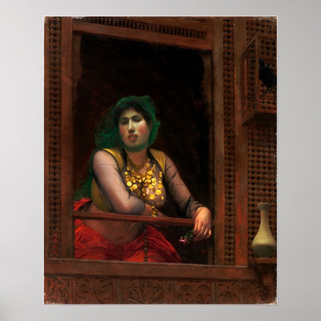 Poster Gérôme - Mulher Em Uma Varanda (Frente)