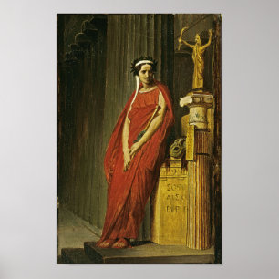 Poster Gérôme - Rachel In Tragedy Costume