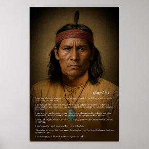 Poster Gerônimo - Guerreiro Apache, Espírito Irompido
