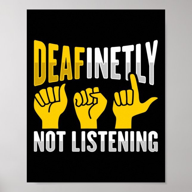 Poster Gesto de Mão Sensível Perda de Audiência Sensível  (Frente)