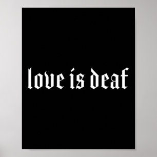 Poster Gesto de Mão surda surda surda surda perda de audi