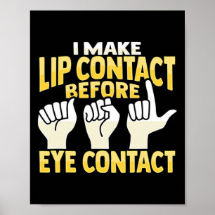 Poster Gesto manual Audição surda Perda Consciência 10