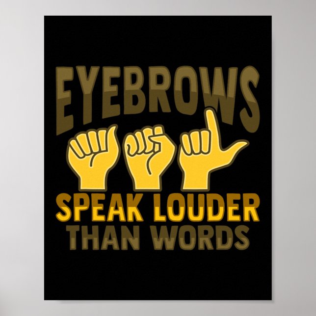 Poster Gesto manual Audição surda Perda de Consciência 5 (Frente)