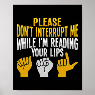 Poster Gesto manual da ASL Audição surda Perda de Consciê