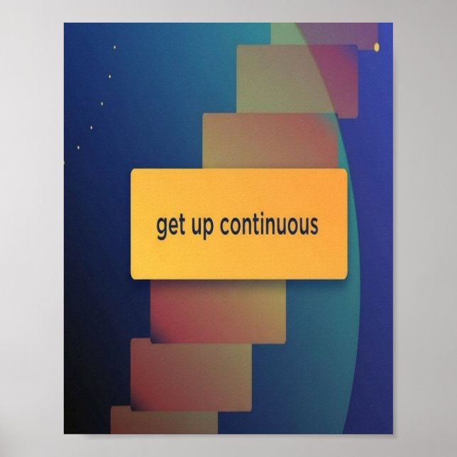 Poster get up continous (Frente)