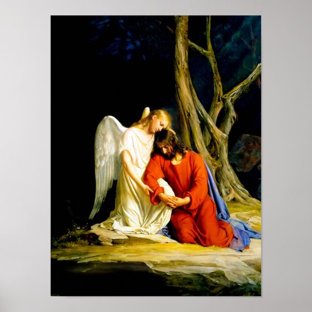 Poster Gethsemane por Carl Bloch (Frente)