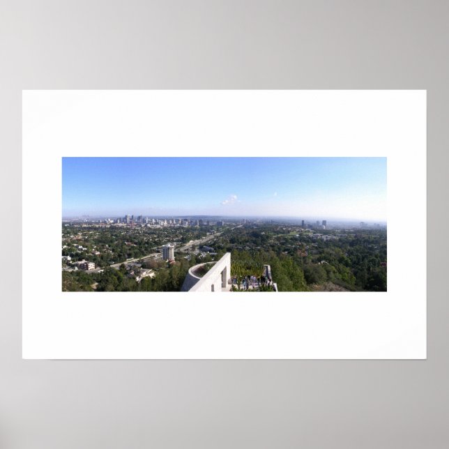 Poster Getty Center View de Los Angeles (Frente)