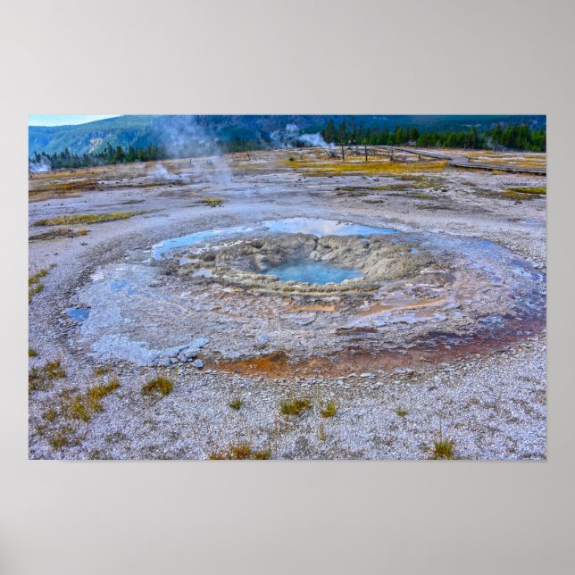 Poster Geyser Jóia, Parque Nacional de Yellowstone (Frente)
