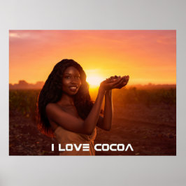 POSTER GHANA - I LOVE COCOA