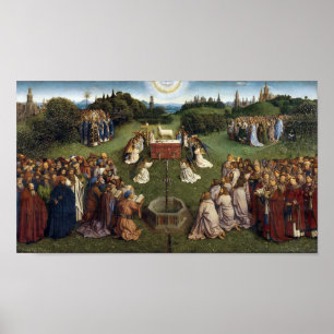 Poster Ghent Altarpart(detalhe), Van Eyck Brothers