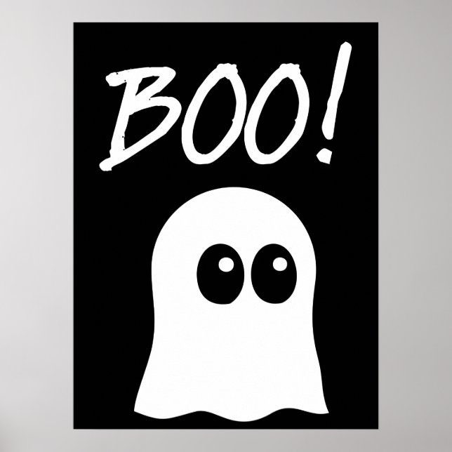 Poster Ghost Boo, cute ghost design (Frente)