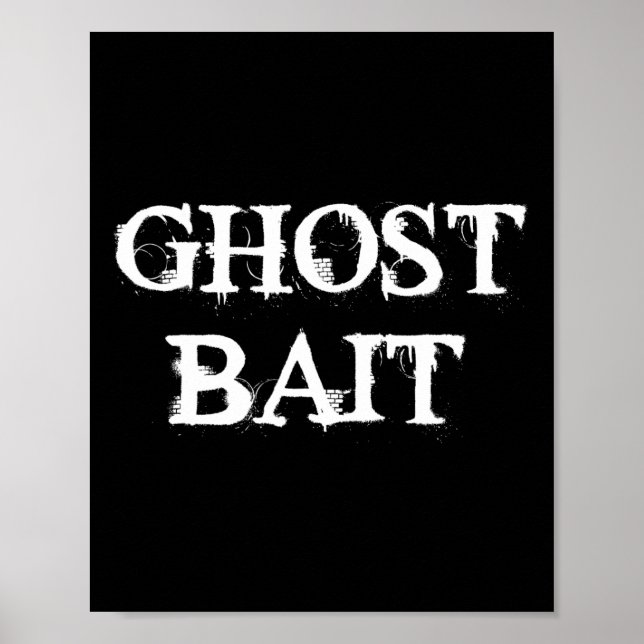 Poster Ghost Byit Funny Paranormal Ghost Caça Assustador  (Frente)