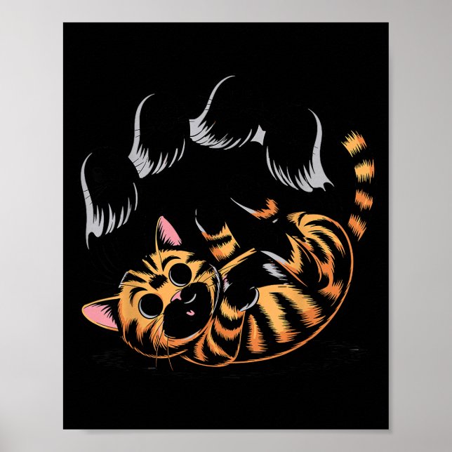 Poster Ghost Cat Meme Funny Halloween Soky Kitty  (Frente)
