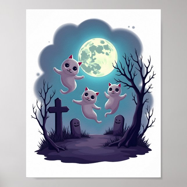 Poster Ghost Cat Parade (Frente)