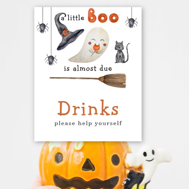 Poster Ghost de aquarela - Bebidas (Criador carregado)