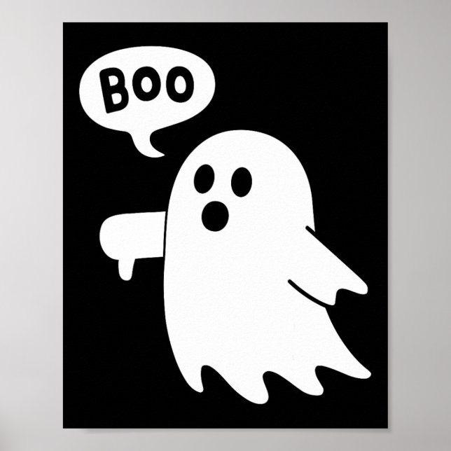 Poster Ghost de Desaprovação do Boo Ghost de Ghost (Frente)