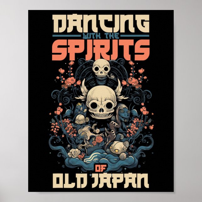 Poster Ghost Demon Dançando Com O Espírito Do Antigo Japã (Frente)