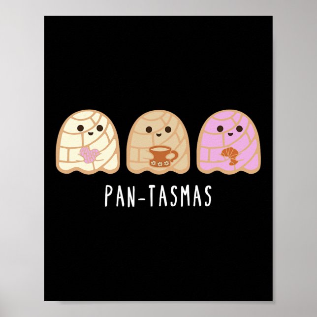 Poster Ghost Funny Spooky Conchas Fantasma Mexicano (Frente)
