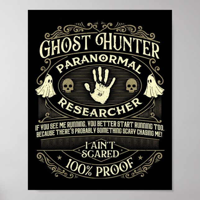 Poster Ghost Hunter - Fantasma caçando Halloween Paranorm (Frente)