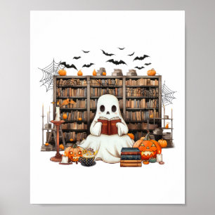 Poster Ghost Leitura de Livros Contém Custo do Dia das Br