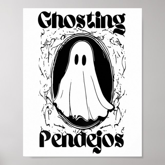 Poster Ghost Pendejos Engraçado Fantasma Mexicano (o) (Frente)