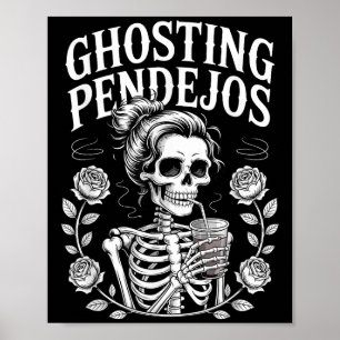 Poster Ghost Pendejos Halloween Engraçado Coitada Spooky