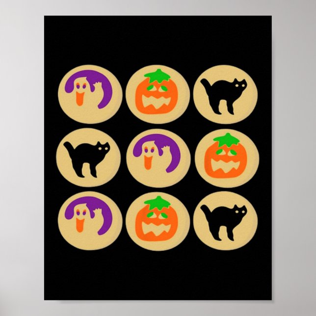 Poster Ghost Pumpkin Cat Halloween Suga (Frente)