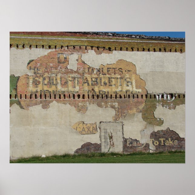 Poster Ghost Sign in Brighton, Iowa (Frente)