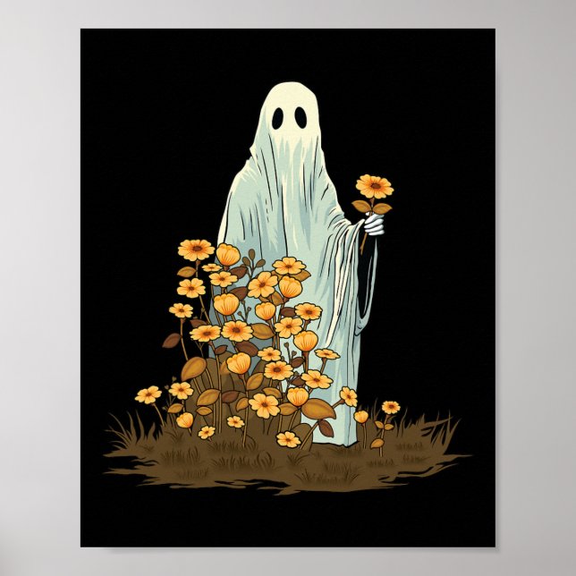 Poster Ghost Spooky Gótico Fora-de-Corte (Frente)