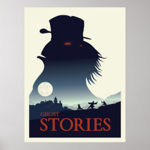 Poster Ghost Stories Conselho Jogo Minimalista Estilo de 