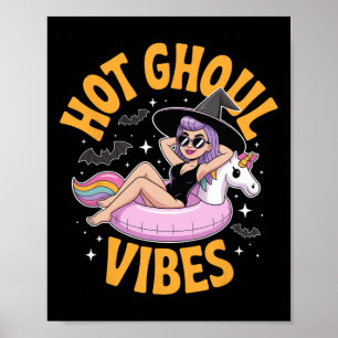 Poster Ghoul quente vibes bruxas de verão fantasia vac