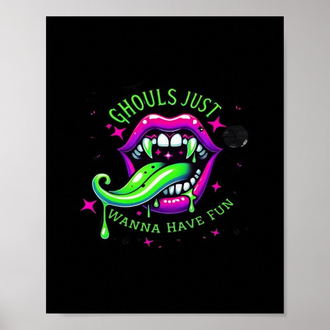 Poster Ghouls Só Quer Divertir-Se Boo Belo Design (Frente)