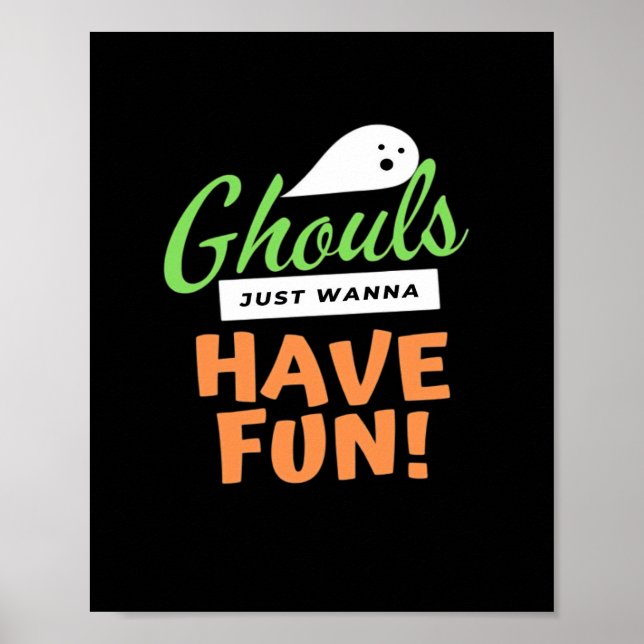 Poster Ghouls Só Quer Se Divertir - Halloween Ghouls Fund (Frente)