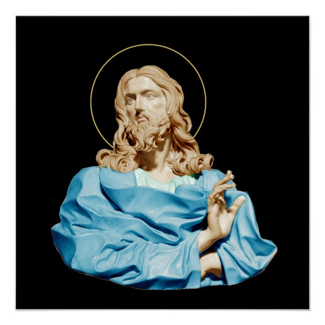 Pôster Gian Lorenzo Bernini Bust do Cristo 1679 (Frente)