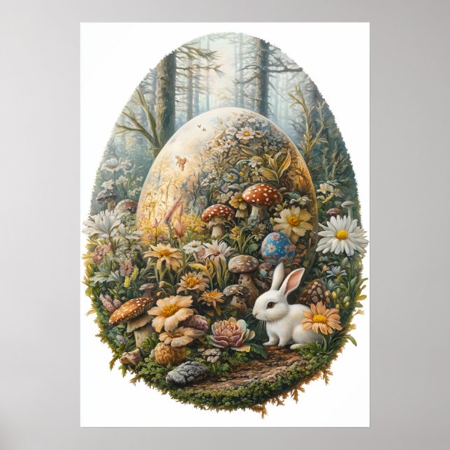 Poster Giant Easter Egg Fantasy Wall Art (Frente)