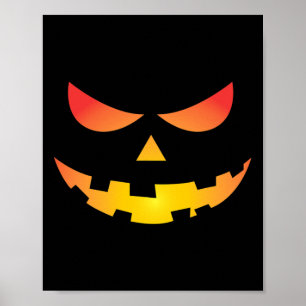 Poster Giant Jack O' Lanterna Face Halloween Pumpkin Dive