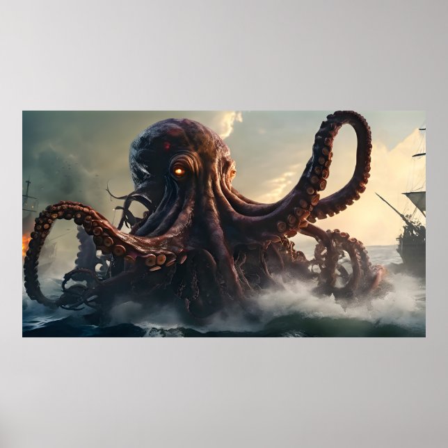 Poster Giant Octopus (Frente)