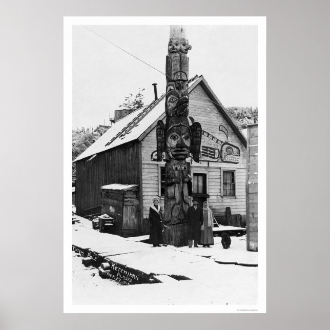 Poster Giant Totem Ketchikan 1913 (Frente)