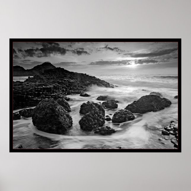 Poster Giants Causeway B&W (Frente)