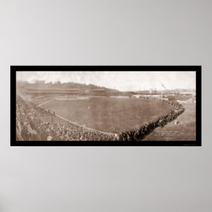 Pôster Giants pirateia a foto 1905 do basebol das terras