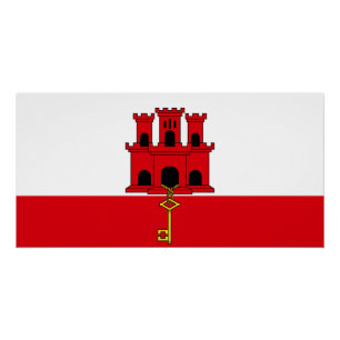 Pôster Gibraltar Flag